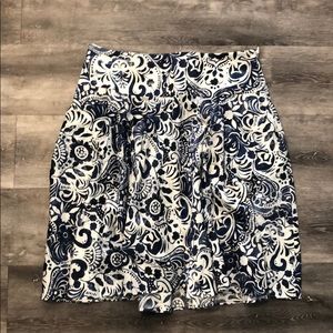 🌺RL • Floral Flowy Knee Length Skirt